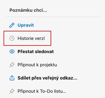 V pravém sloupci klikni na Historie verzí.