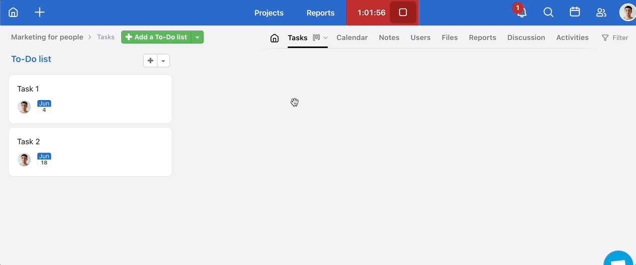 Viewing Project labels on All projects page.