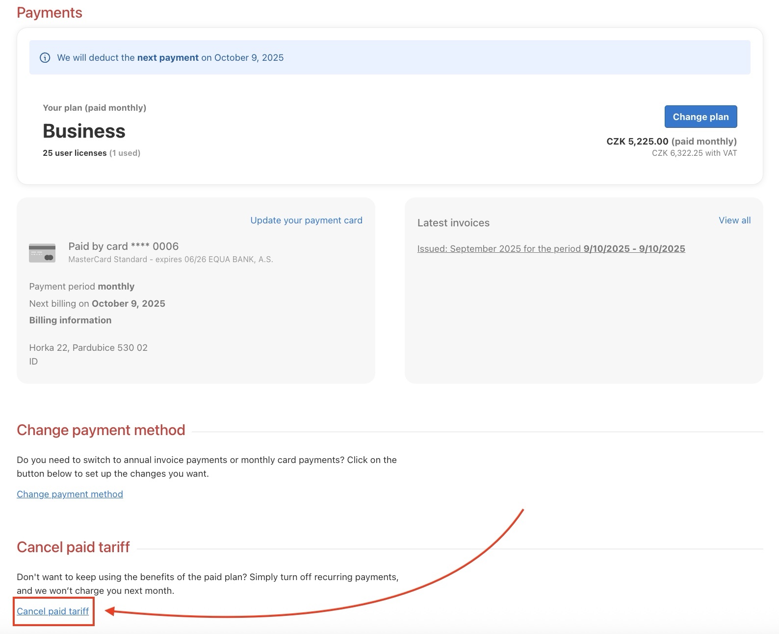 How to cancel recurring payments. 