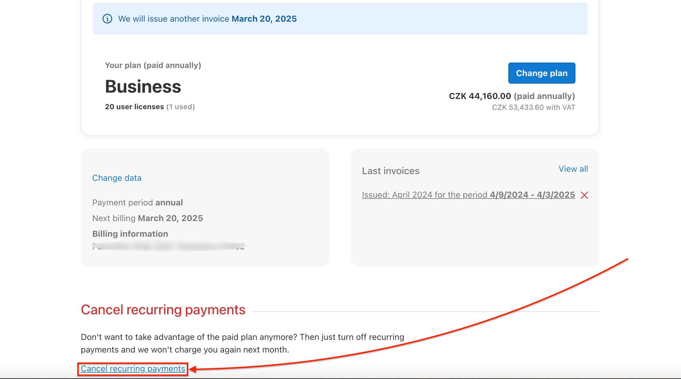 How to cancel recurring payments. 