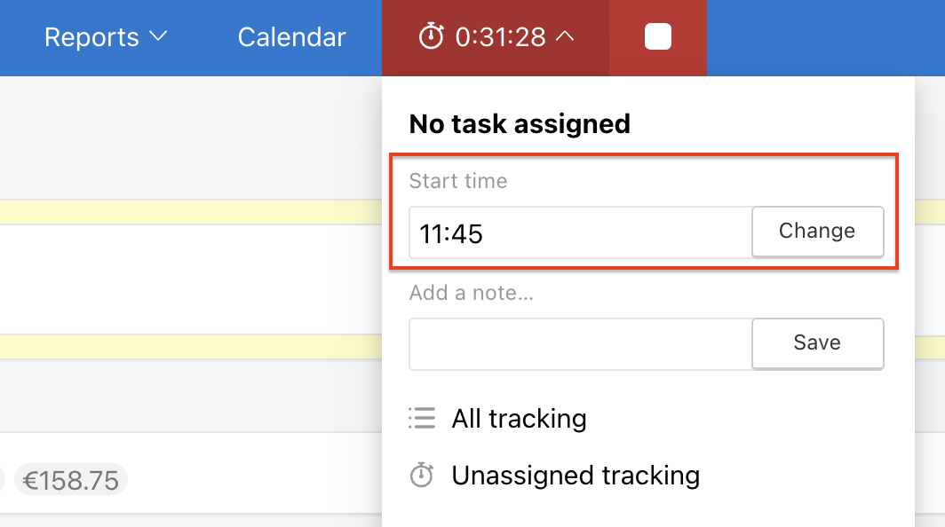 How to edit beginning of tracking.