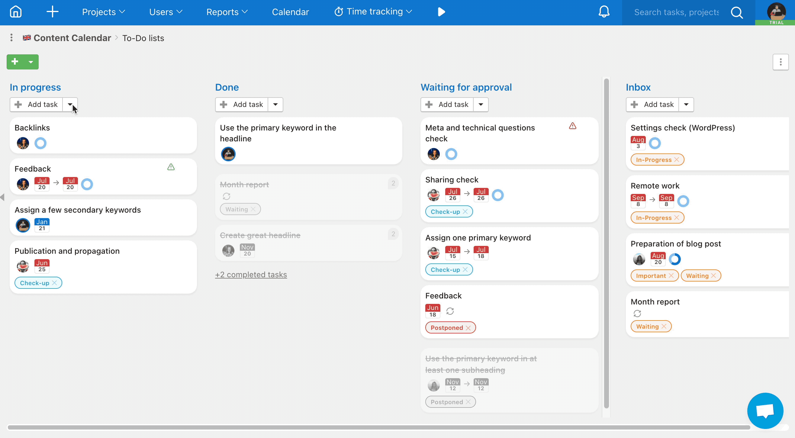 Use Drag&Drop to move To-Do lists within one project.