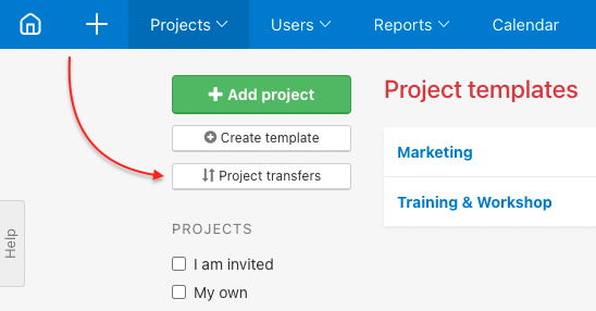 How to change the project owner.