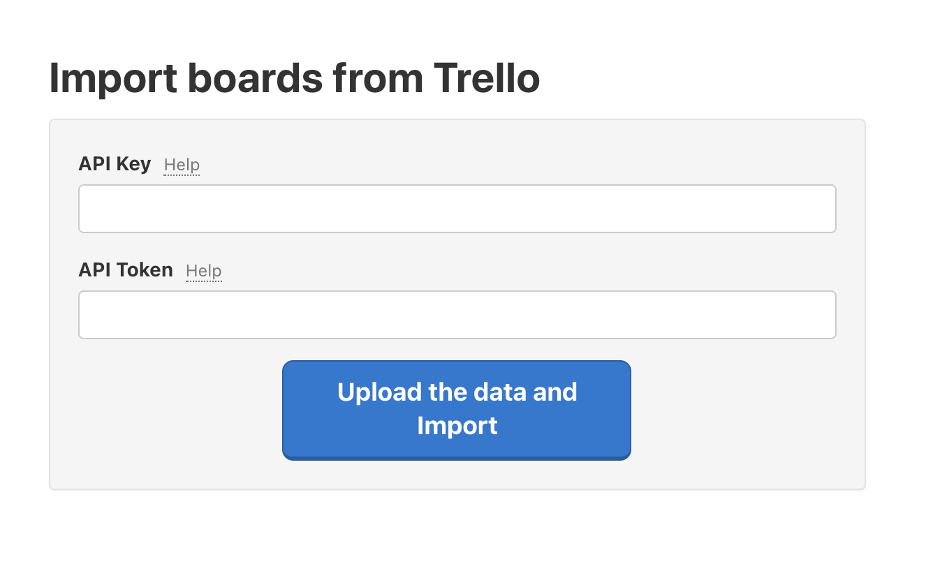 Enter the Trello API Key and API Token to Freelo.