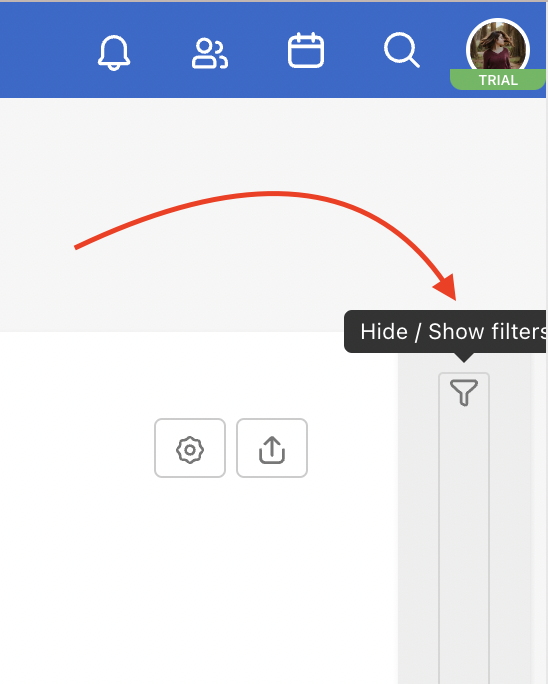 How to show filters on Dashboard.