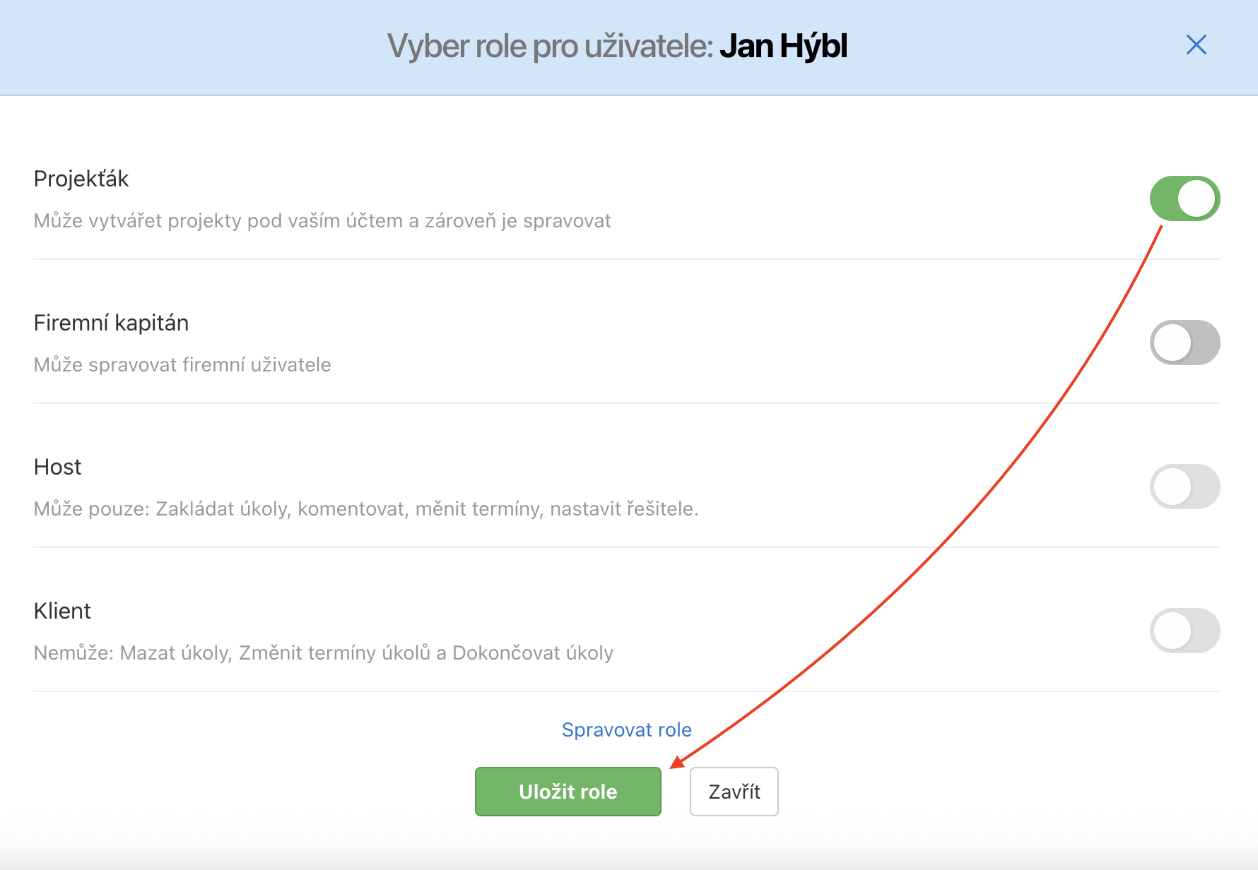 Jak nastavit Projekťáka v Business panelu.