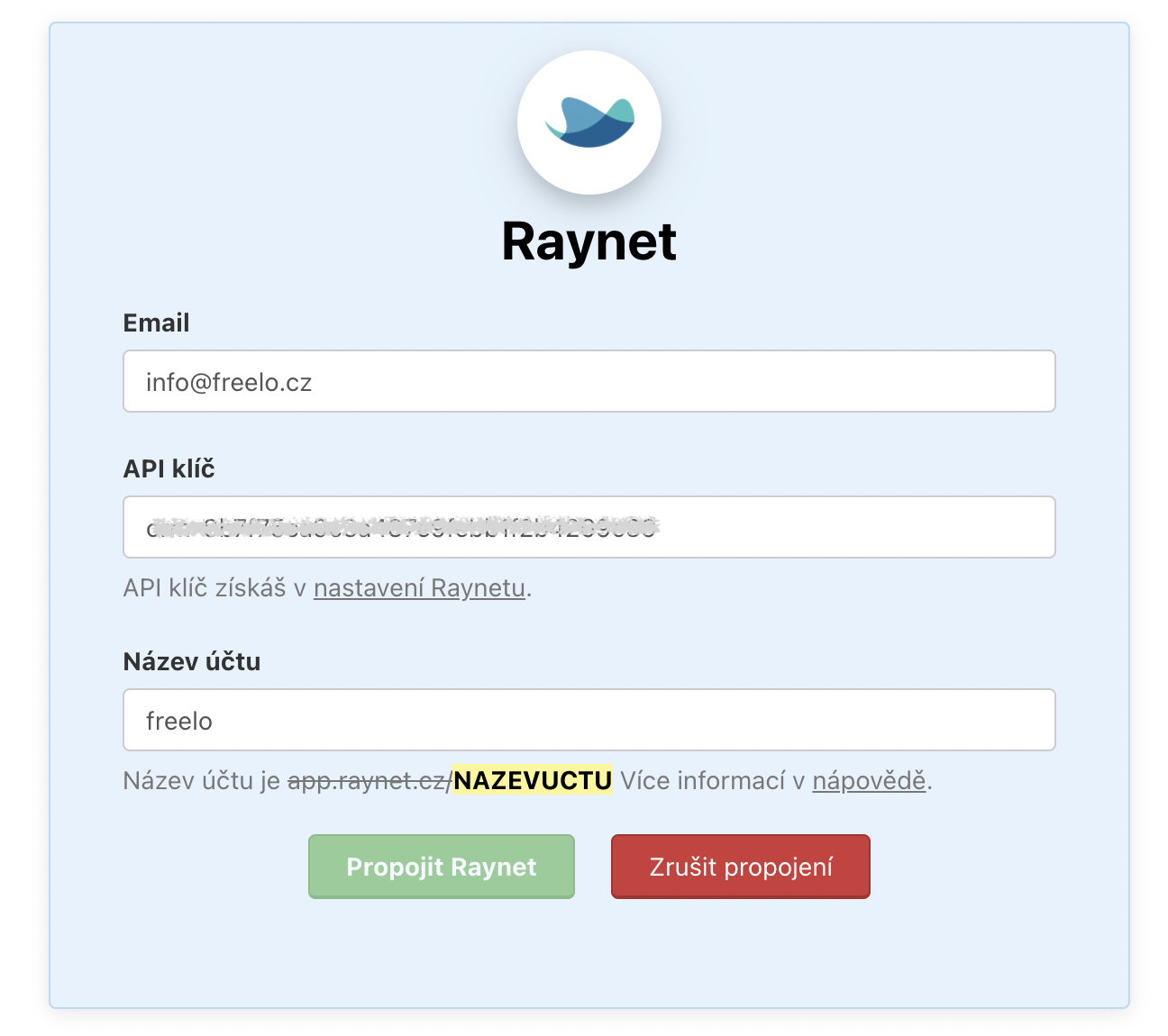 https://app.raynet.cz/NÁZEVÚČTU/