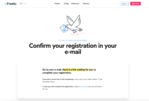 Complete your registration in e-mail