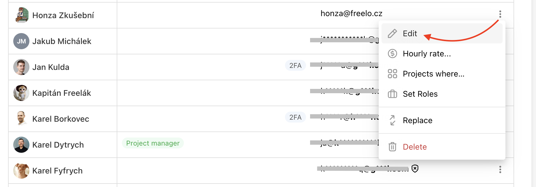 How to edit personal information of a user with a verified domain.