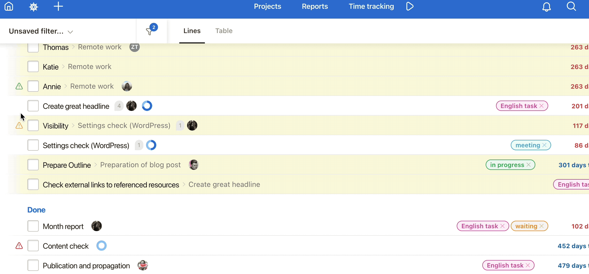 How to add a task to My task priorities on Dashboard.