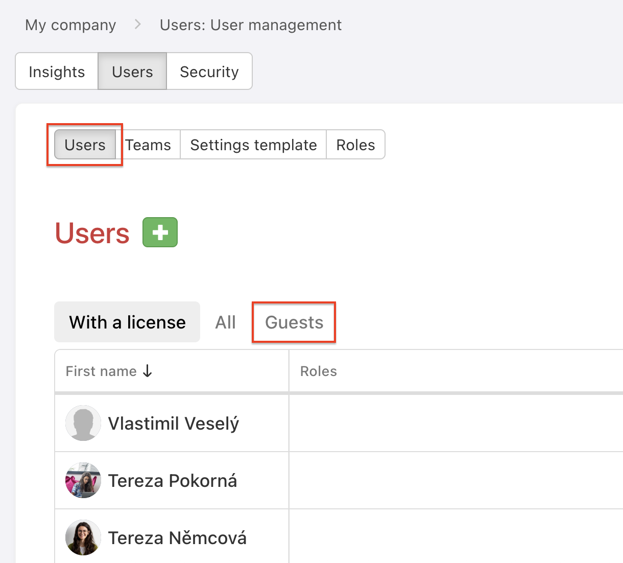 Example: How to Set the Guest Role.