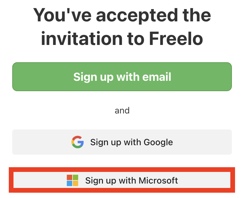 This is what the invitation link to Freelo from an email looks like.